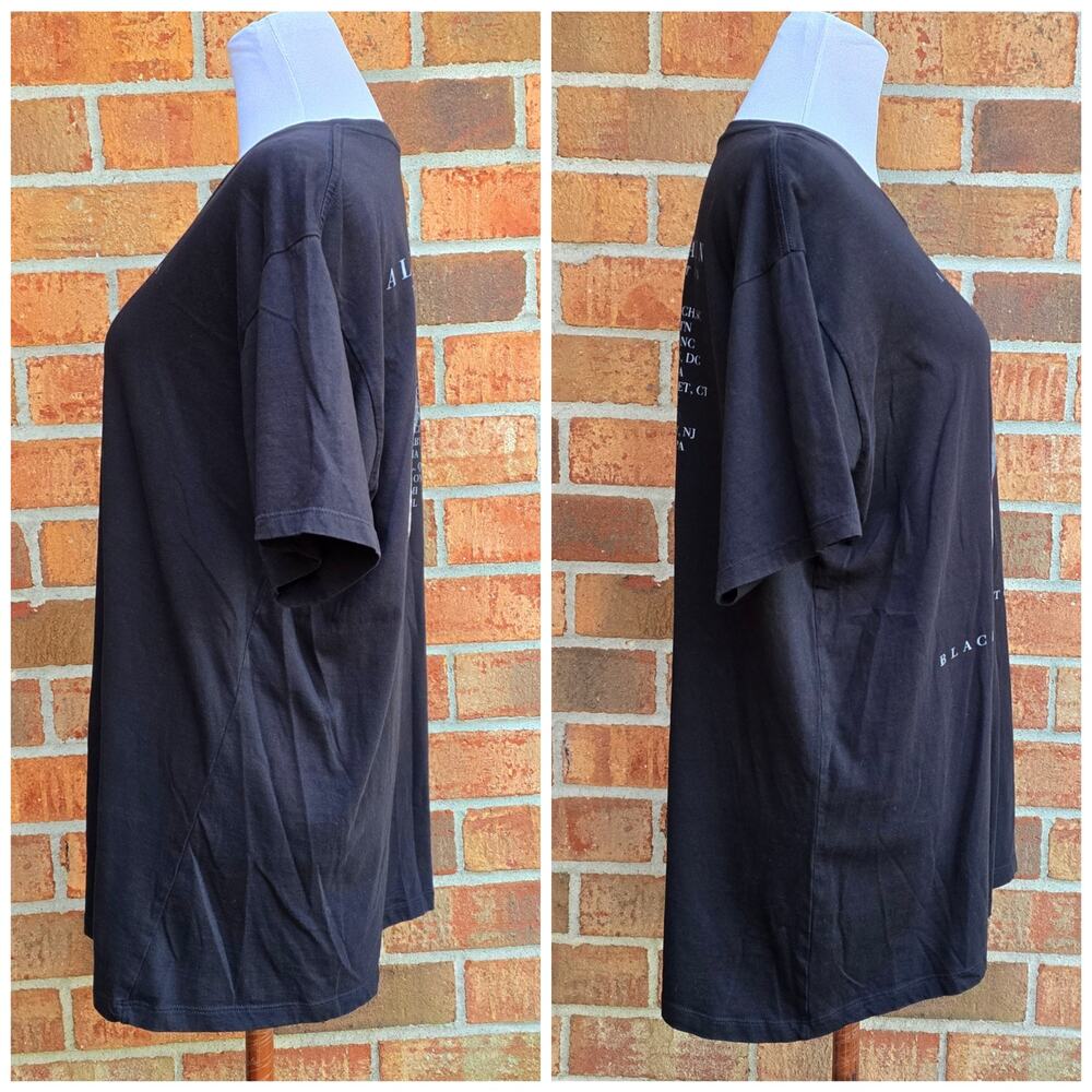 AiC Tshirt  XL Black Graphic Print Cotton Alice Chains Black Gives Way Blue 2010 - Picture 2 of 10